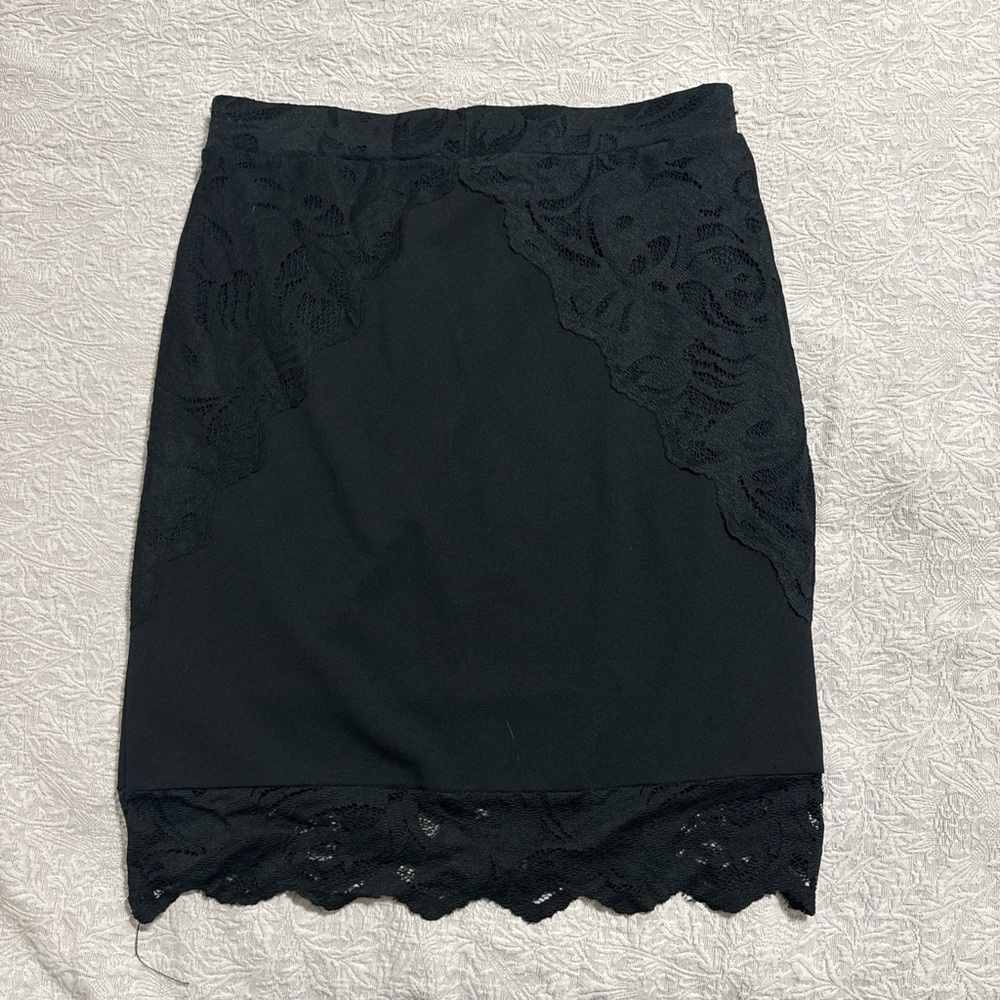 H&M Black Mini Pencil Skirt Night Out - Picture 4 of 5